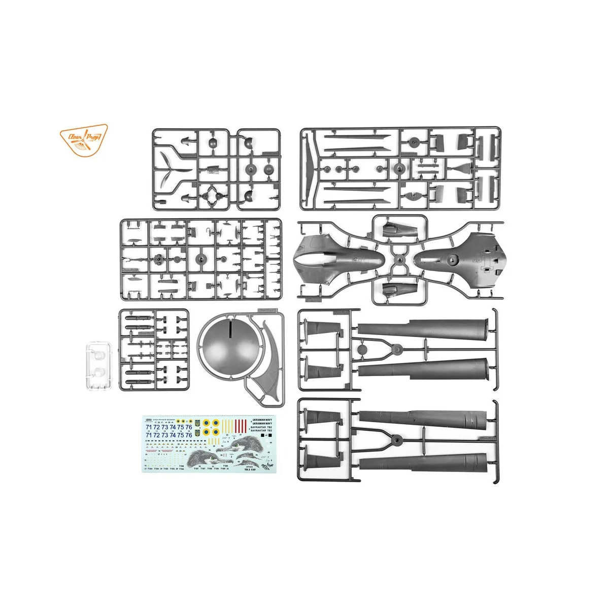 TB.2 UAV UKRAINIAN NAVY, 1/35 - Clear Prop Models CP3503 TB.2 UAV UKRAINIAN NAVY, 1/35 - Clear Prop Models CP3503