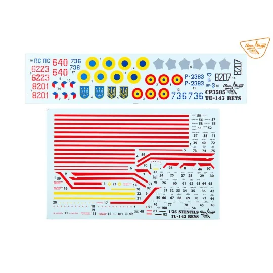 Tu-143 Reys photo reconnaissance, 1/35 - Clear Prop Models CP3505 Tu-143 Reys photo reconnaissance, 1/35 - Clear Prop Models CP3505
