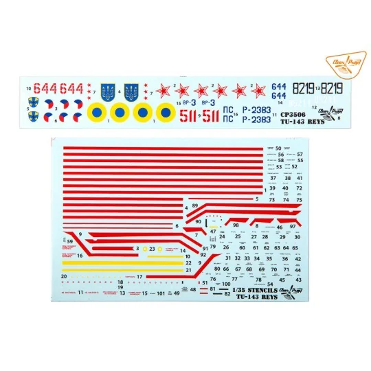 Tu-143 Reys television reconnaissance, 1/35 - Clear Prop Models CP3506 Tu-143 Reys television reconnaissance, 1/35 - Clear Prop Models CP3506
