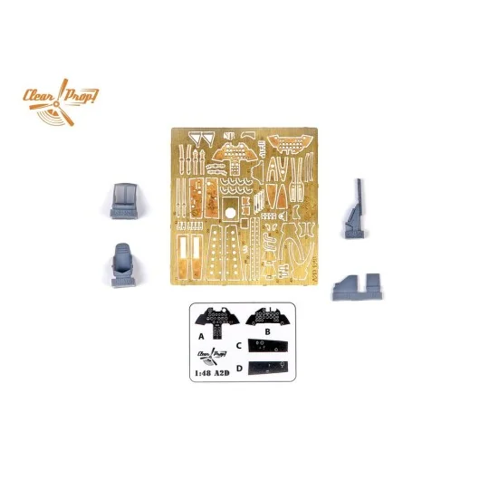 XA2D-1 Skyshark, 1/48 - Clear Prop Models CP4802