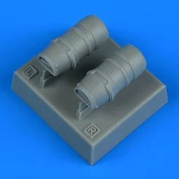 Macchi Mc.205 Veltro oil radiators for Hasegawa, 1/48 - Quickboost ...