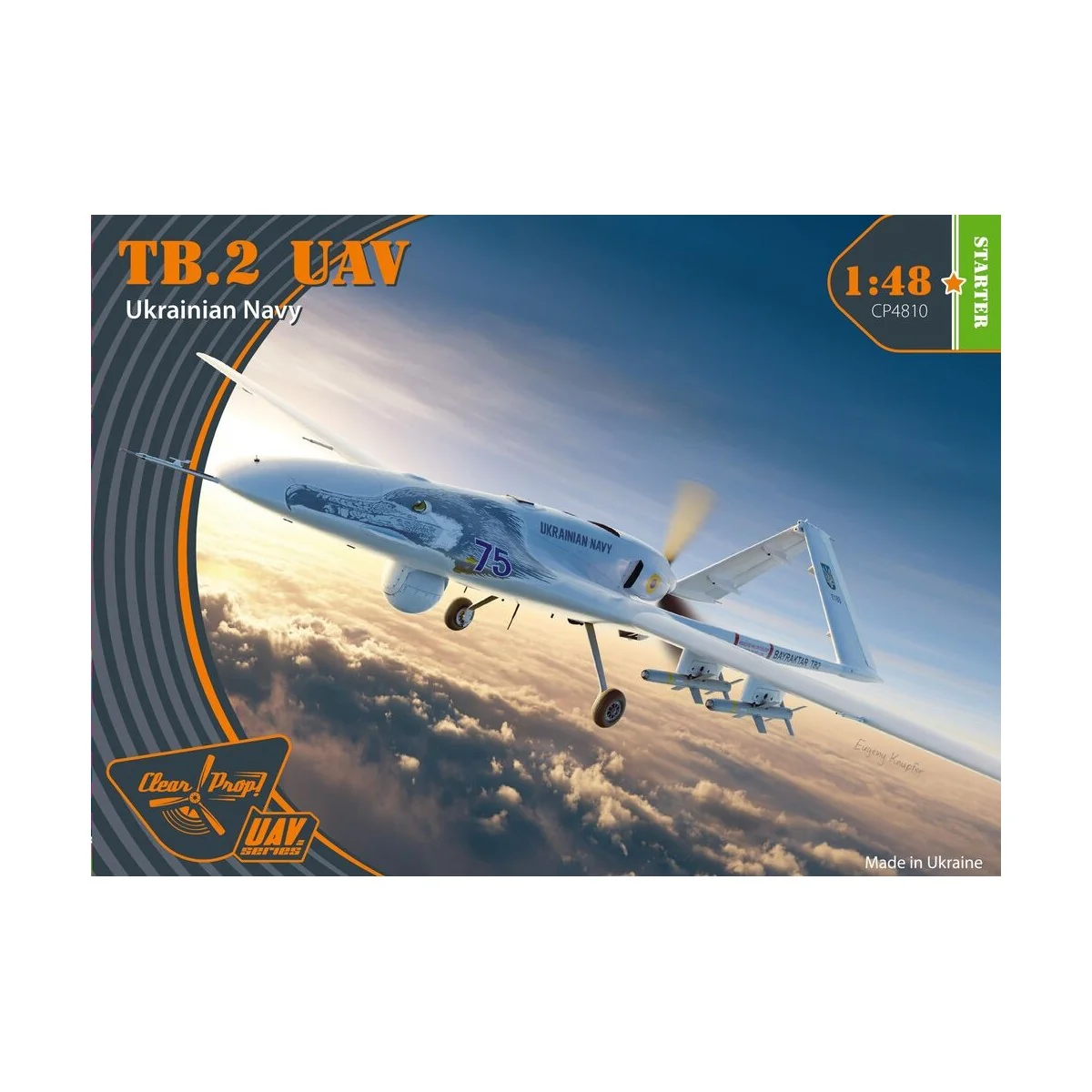 TB.2 UAV UKRAINIAN NAVY, 1/48 - Clear Prop Models CP4810