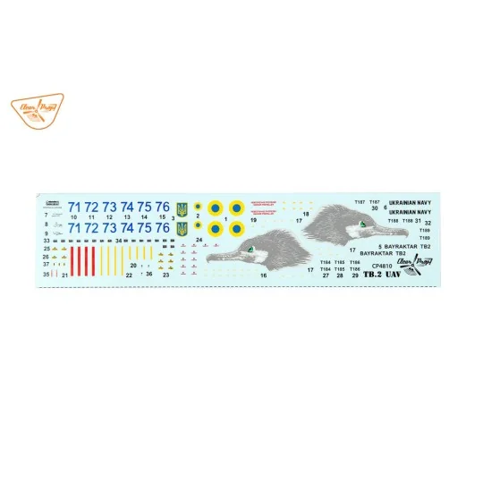 TB.2 UAV UKRAINIAN NAVY, 1/48 - Clear Prop Models CP4810