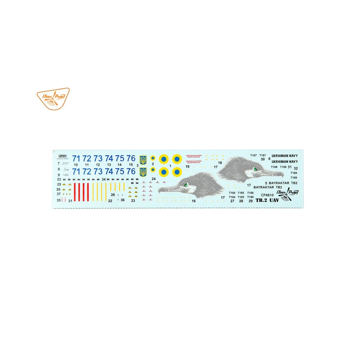 TB.2 UAV UKRAINIAN NAVY, 1/48 - Clear Prop Models CP4810