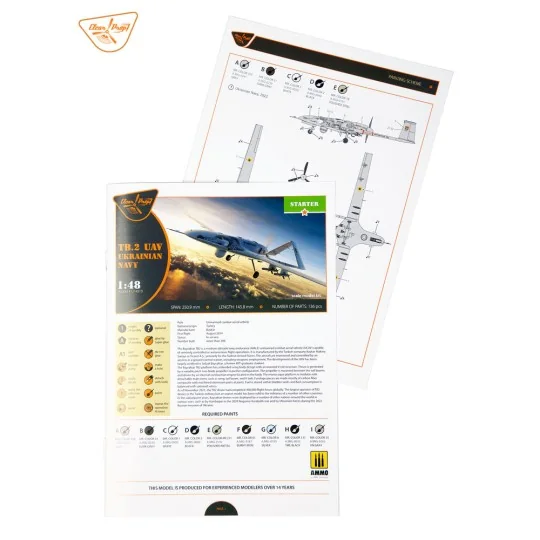 TB.2 UAV UKRAINIAN NAVY, 1/48 - Clear Prop Models CP4810