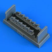 P-51D Mustang exhaust for Tamiya, 1/48 - Quickboost QB48 929