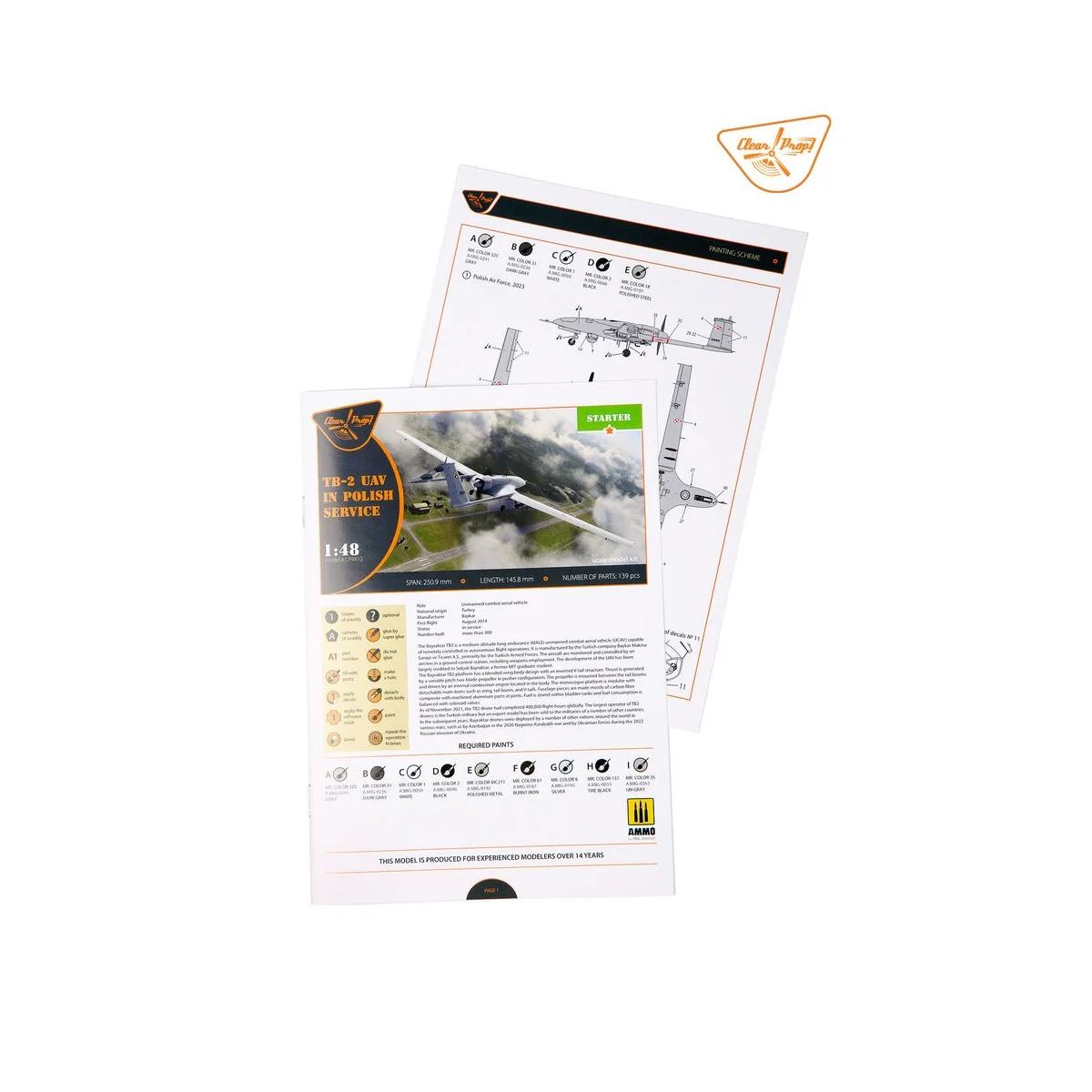 TB.2 UAV in Polish service, 1/48 - Clear Prop Models CP4812