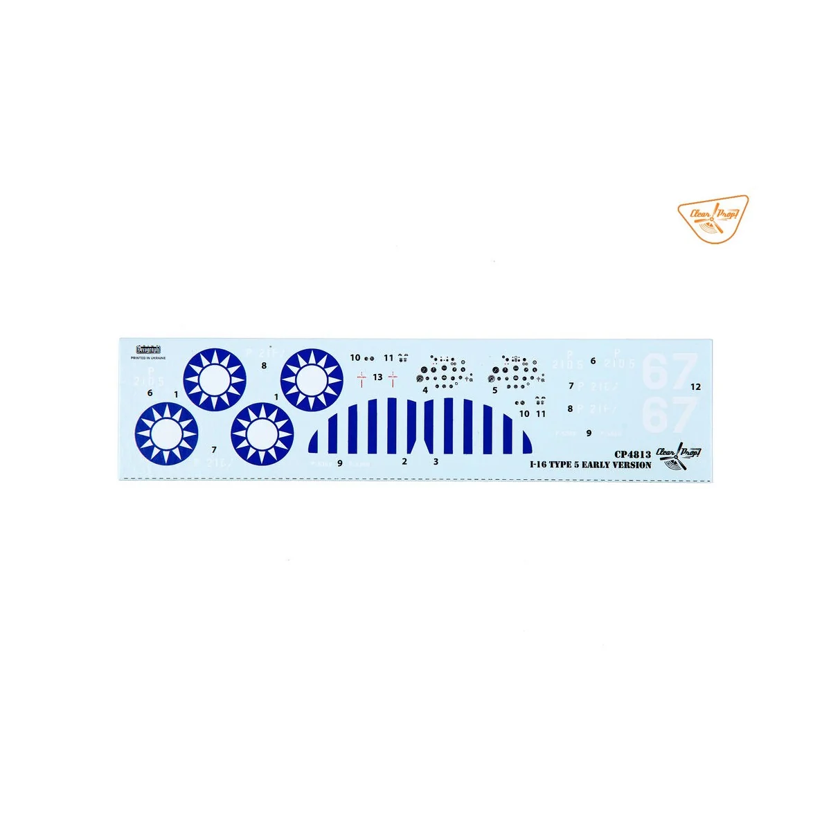 I-16 type 5 (in the sky of China), 1/48 - Clear Prop Models CP4813 I-16 type 5 (in the sky of China), 1/48 - Clear Prop Models CP4813