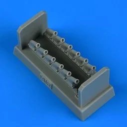 P-51D Mustang exhaust for Airfix, 1/48 - Quickboost QB48 931