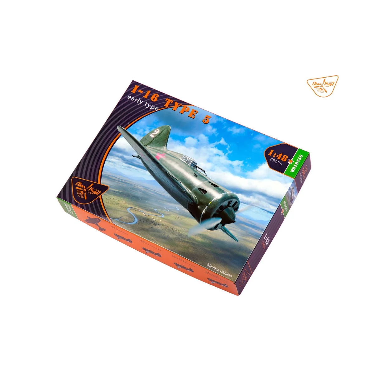 I-16 type 5 (early version), 1/48 - Clear Prop Models CP4814 I-16 type 5 (early version), 1/48 - Clear Prop Models CP4814