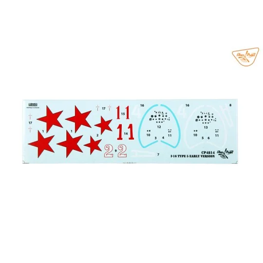 I-16 type 5 (early version), 1/48 - Clear Prop Models CP4814 I-16 type 5 (early version), 1/48 - Clear Prop Models CP4814