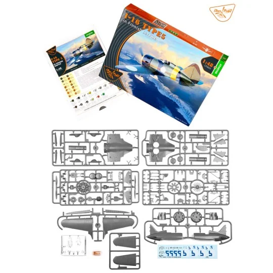 I-16 type 5 In Finnish Service, 1/48 - Clear Prop Models CP4820