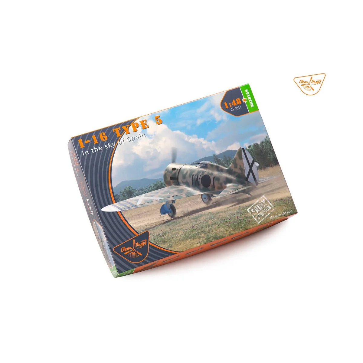 I-16 type 5 (in the sky of Spain early version), 1/48 - Clear Prop ...