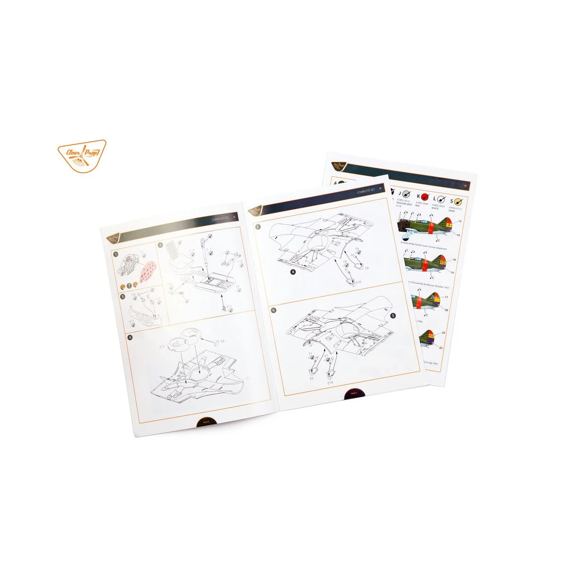 I-16 type 5 (in the sky of Spain early version), 1/48 - Clear Prop ...