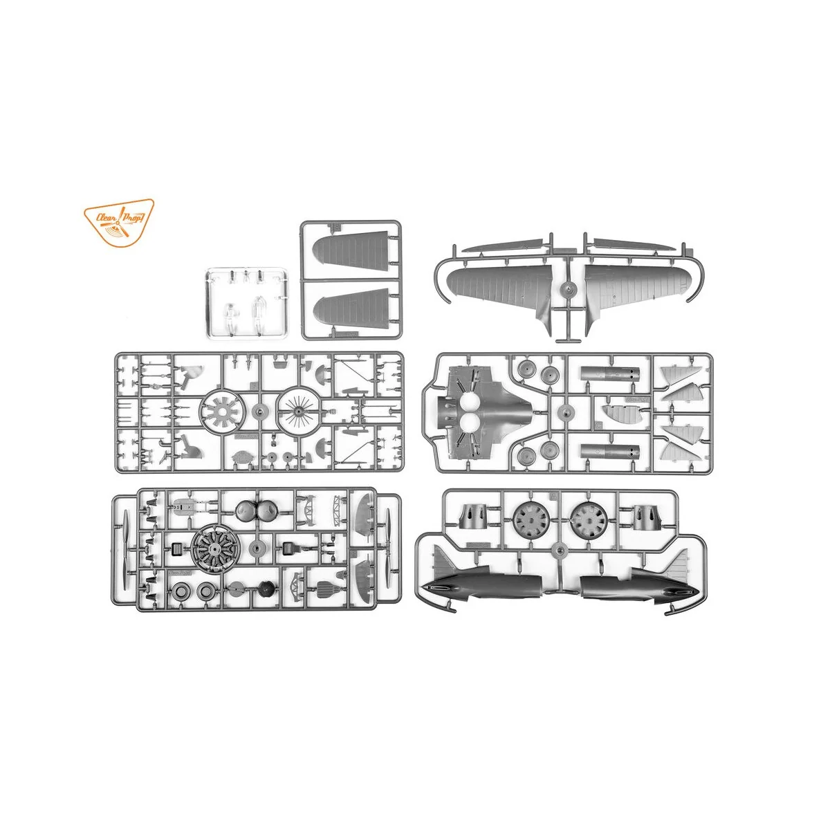 I-16 type 5 (in the sky of Spain early version), 1/48 - Clear Prop ...