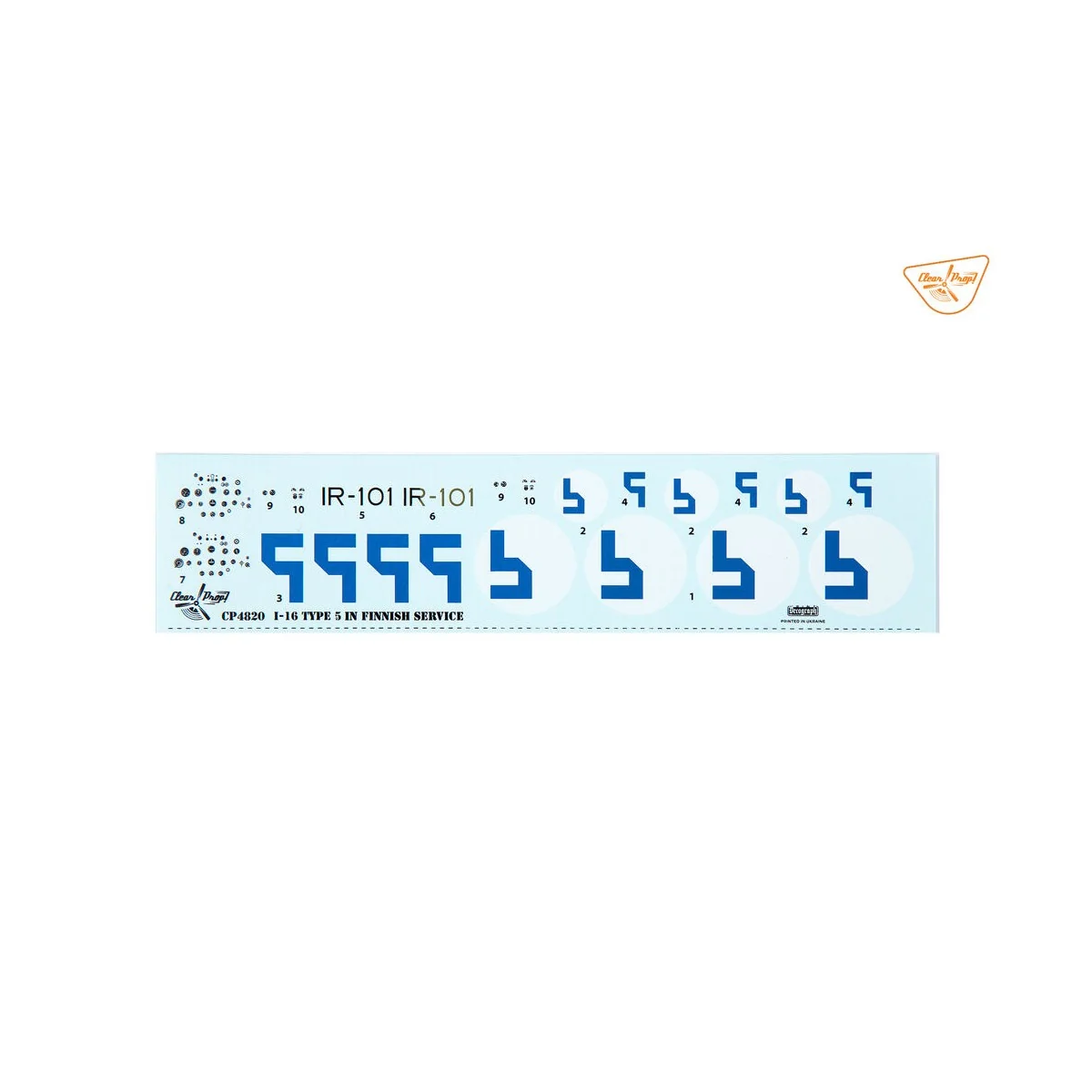 I-16 type 5 In Finnish Service, 1/48 - Clear Prop Models CP4820