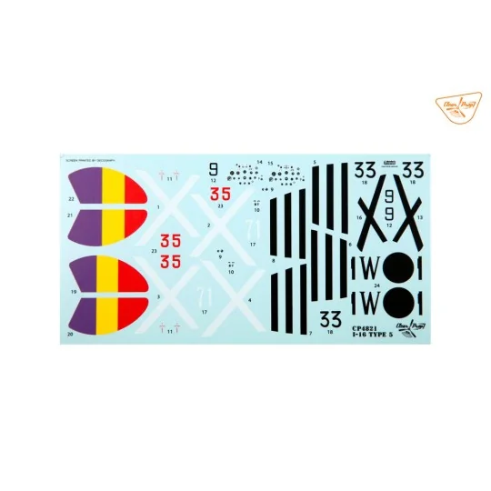 I-16 type 5 (in the sky of Spain early version), 1/48 - Clear Prop ...
