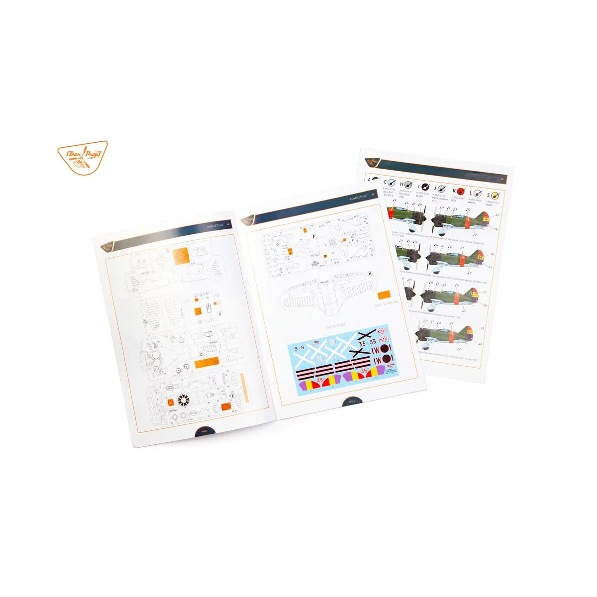 I-16 type 5 (in the sky of Spain early version), 1/48 - Clear Prop ...