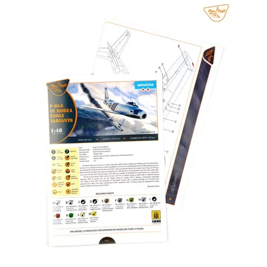 F-86A in Korea early variants, 1/48 - Clear Prop Models CP4825