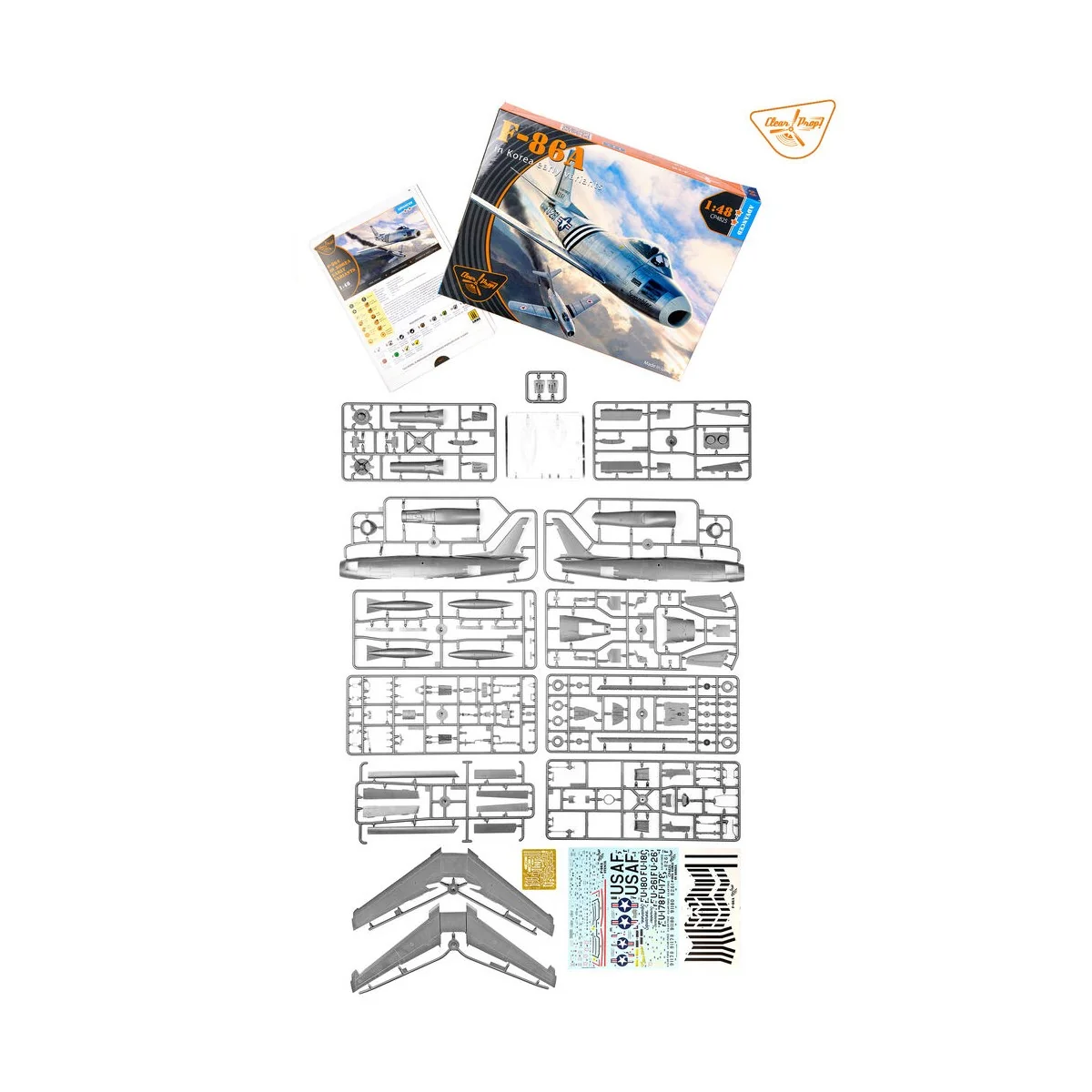 F-86A in Korea early variants, 1/48 - Clear Prop Models CP4825