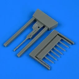 Fokker G-1 gun barrels and machine gun for Micromir, 1/48 - Quickbo...