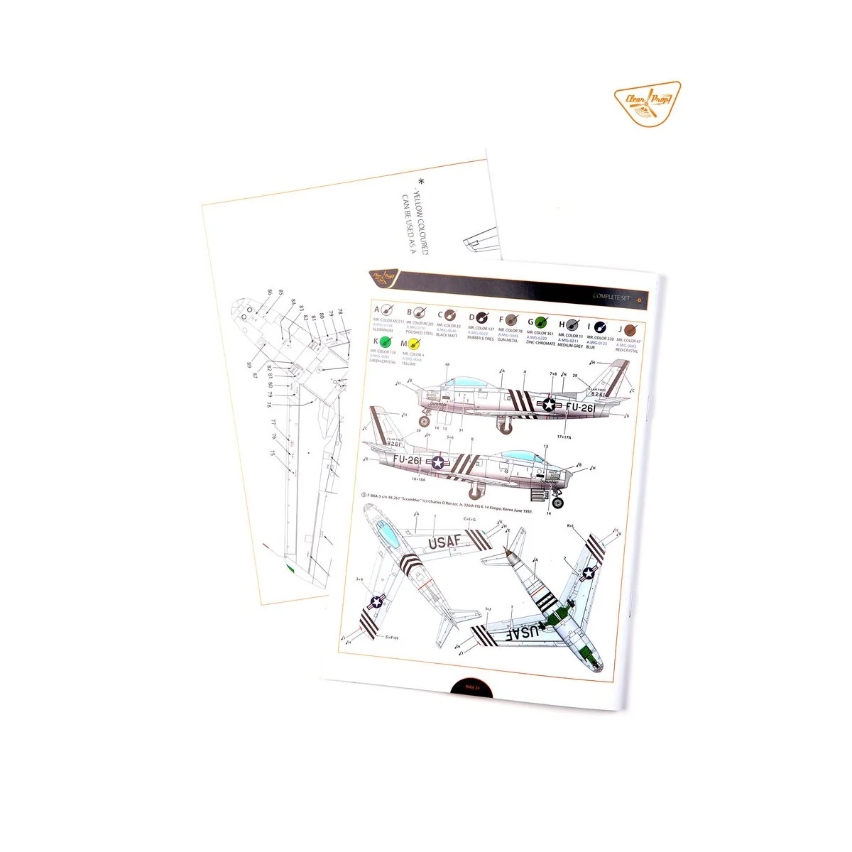 F-86A in Korea early variants, 1/48 - Clear Prop Models CP4825