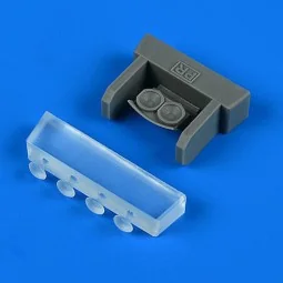 SAAB J29 Tunnan front landing lights, 1/48 - Quickboost QB48 967