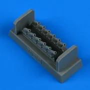 P-51D/K Mustang exhaust for MENG, 1/48 - Quickboost QB48 969