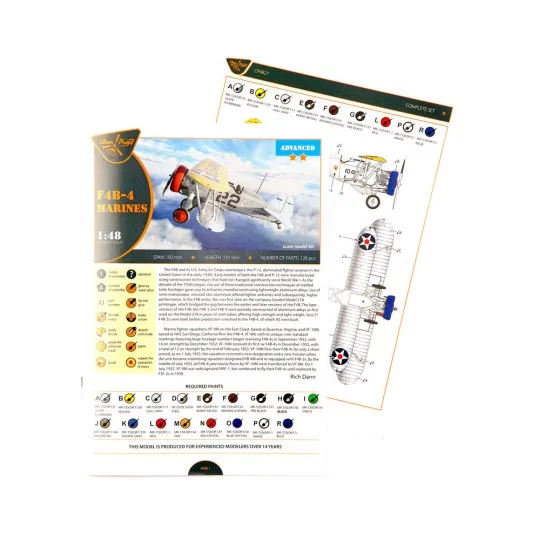 F4B-4 U.S MARINES, 1/48 - Clear Prop Models CP4827