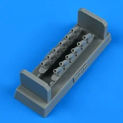 P-51D Mustang exhaust for EDUARD - Quickboost QB48 971