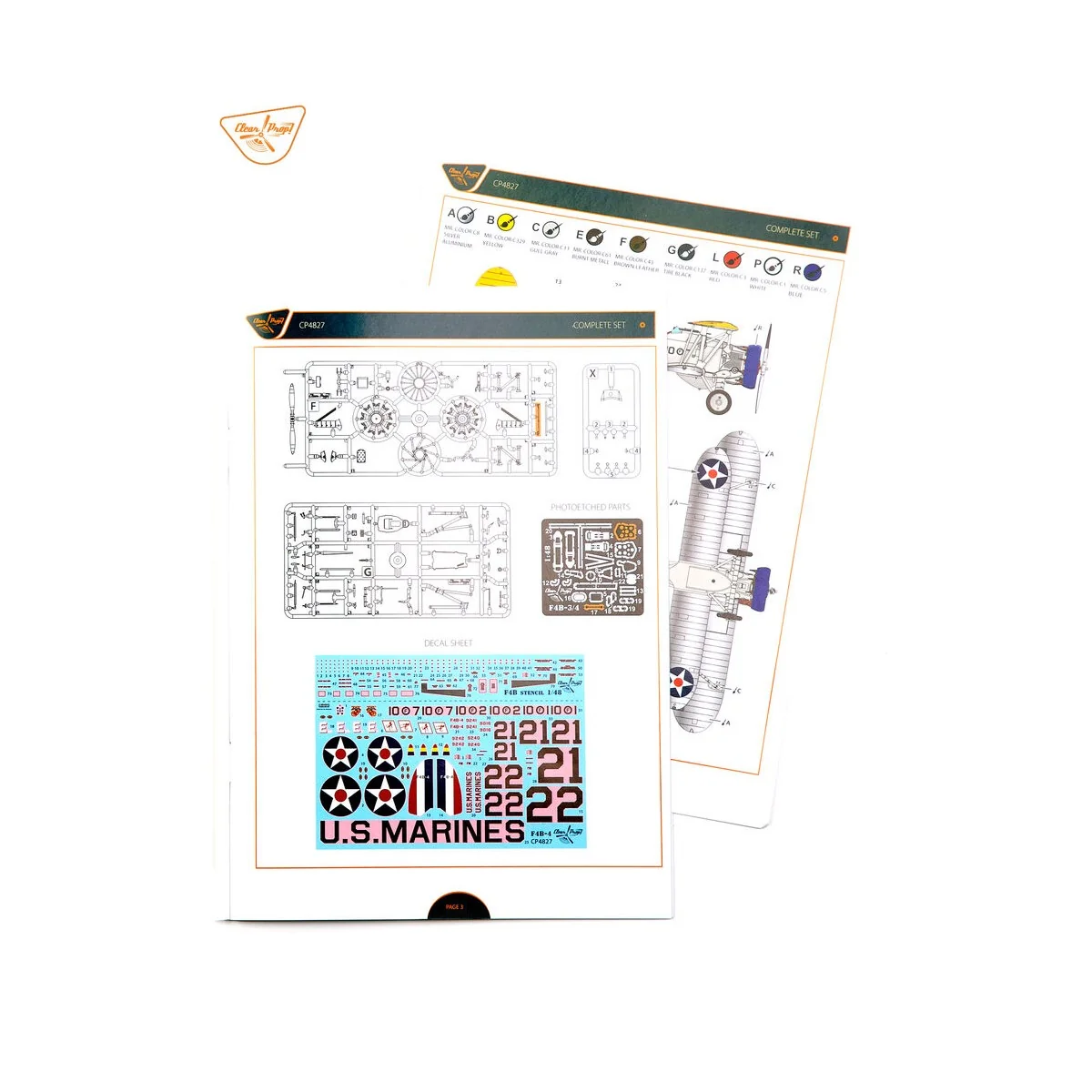 F4B-4 U.S MARINES, 1/48 - Clear Prop Models CP4827