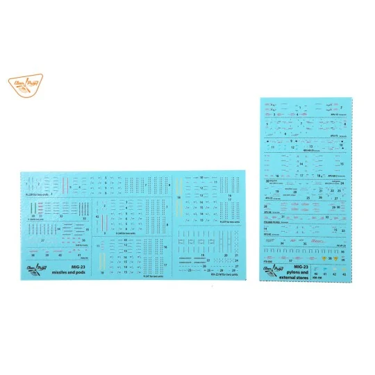 MiG-23 Weapon Set, 1/72 - Clear Prop Accessories CPW7201