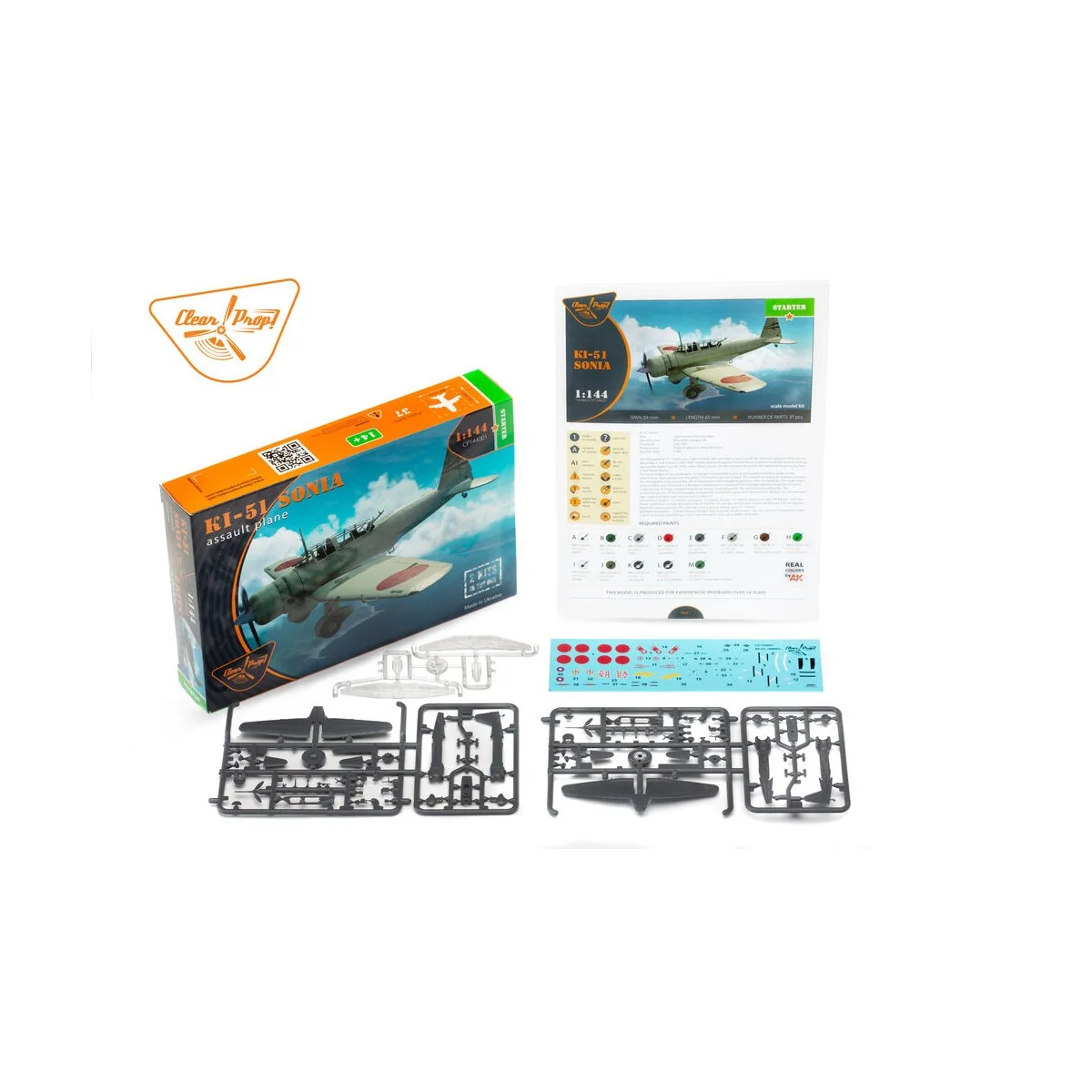 Ki-51 Sonia (2 in box), 1/144 - Clear Prop Models CP144001