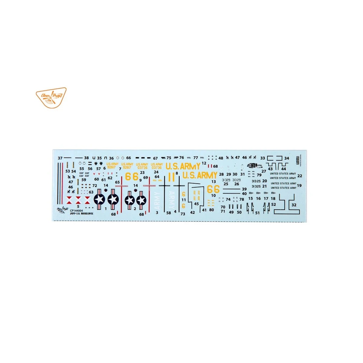 OV-1 A/JOV-1A Mohawk, 1/144 - Clear Prop Models CP144004