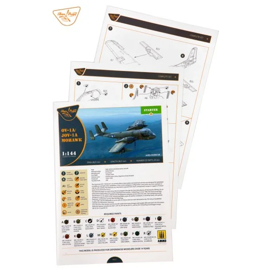 OV-1 A/JOV-1A Mohawk, 1/144 - Clear Prop Models CP144004