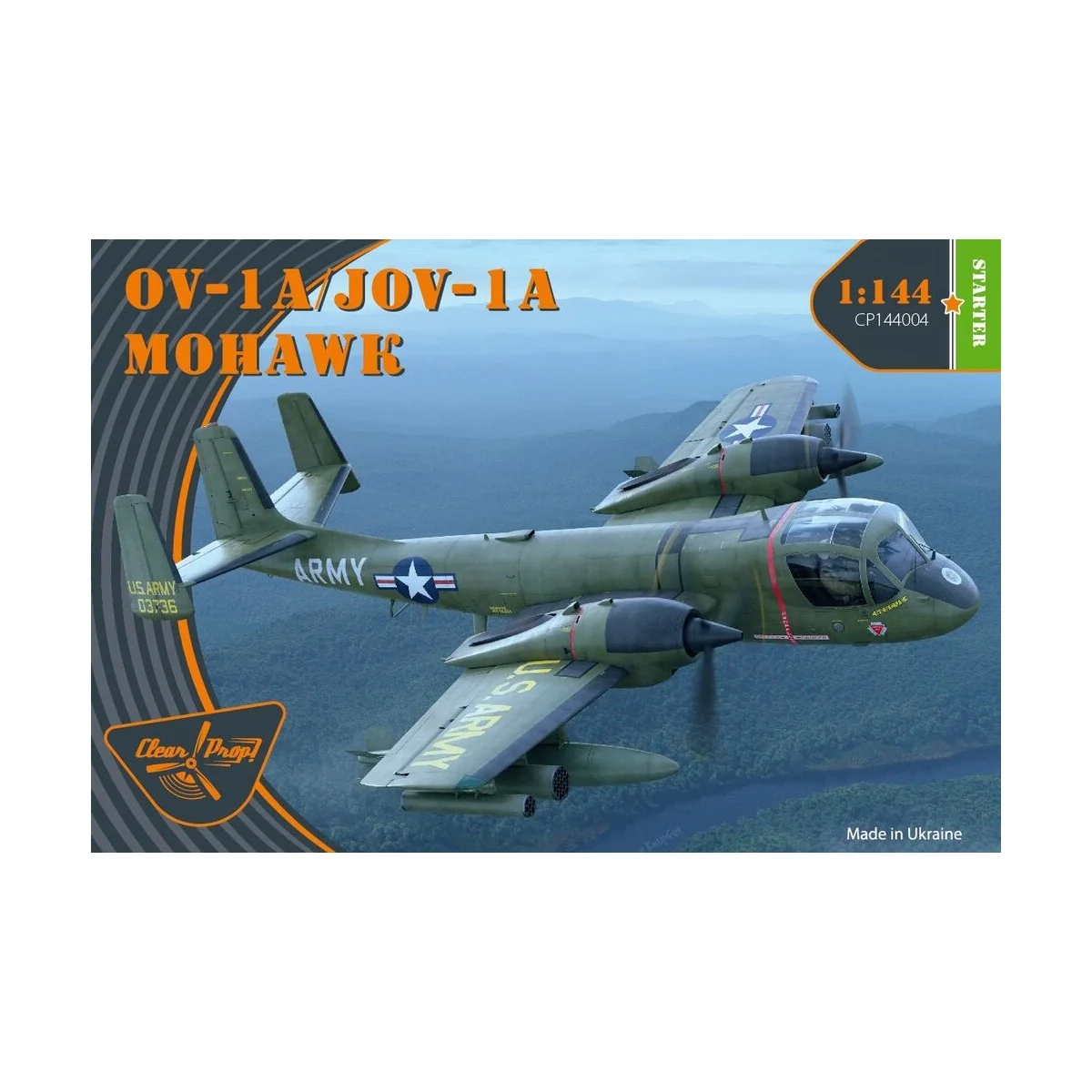 OV-1 A/JOV-1A Mohawk, 1/144 - Clear Prop Models CP144004