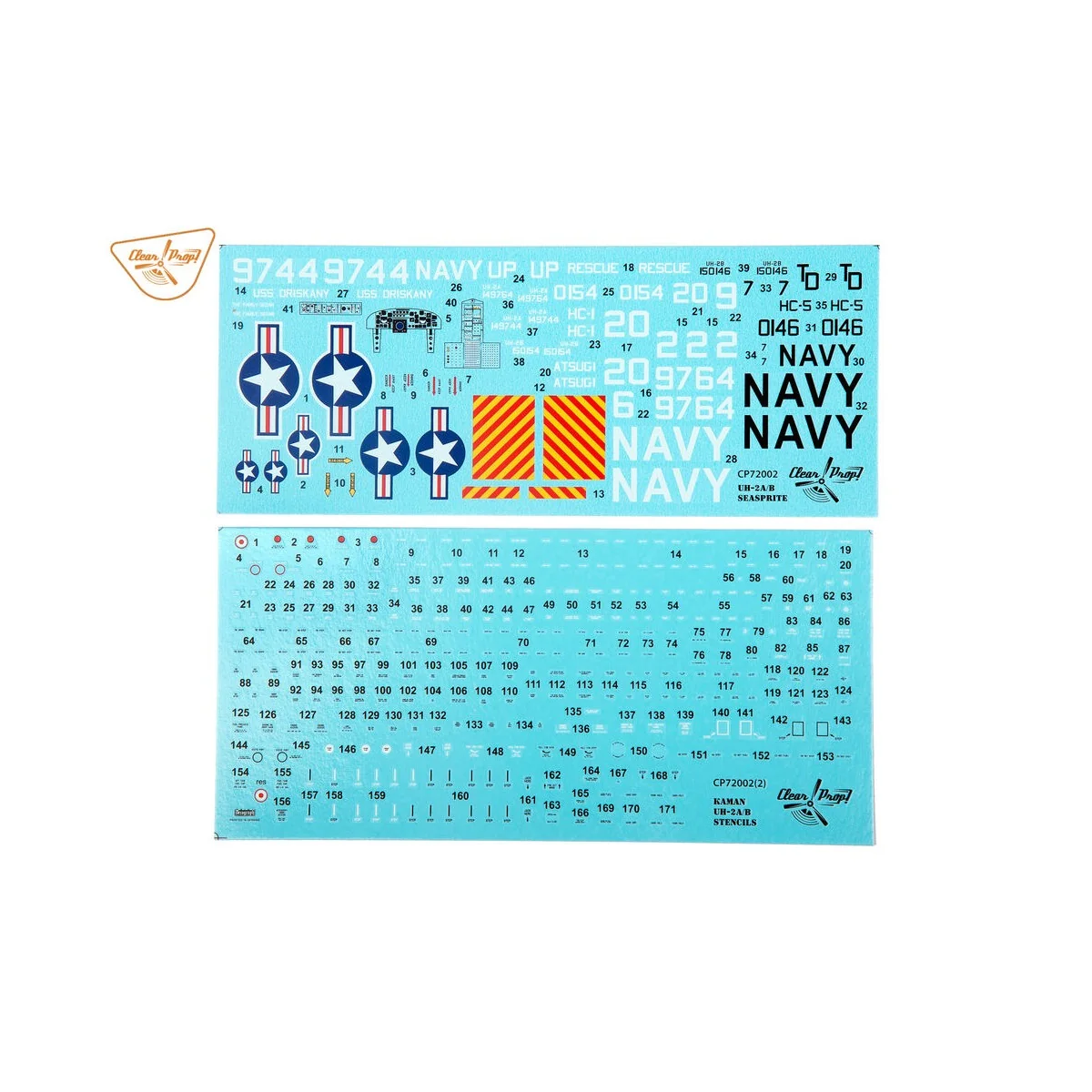 UH-2A/B Seasprite, 1/72 - Clear Prop Models CP72002