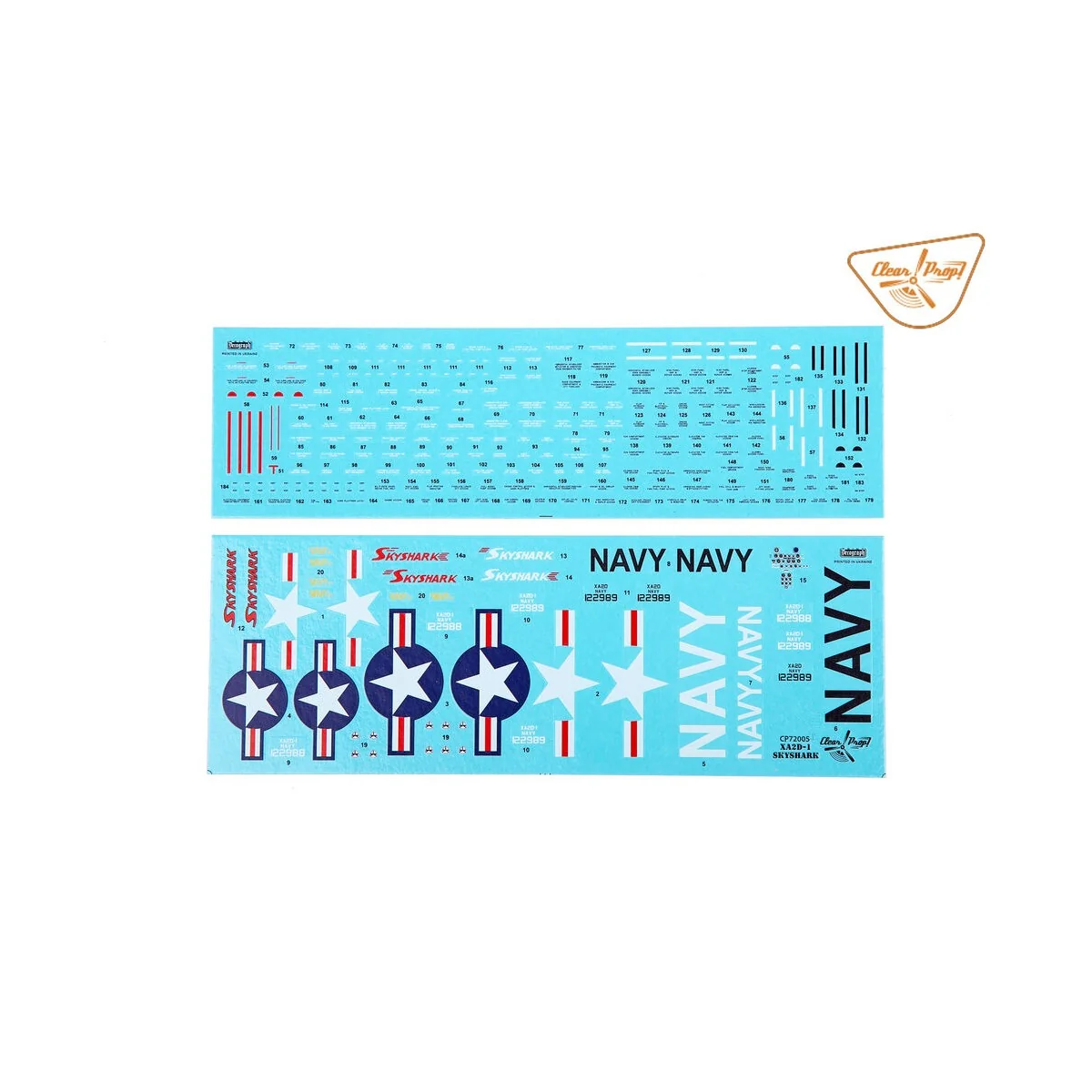 XA2D-1 Skyshark, 1/72 - Clear Prop Models CP72005