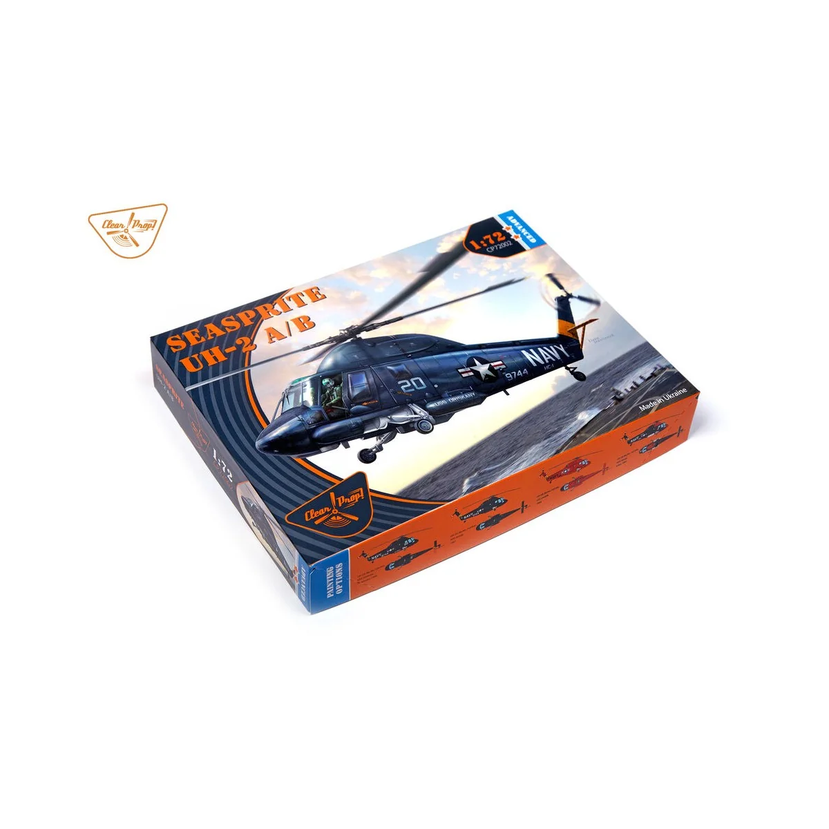 UH-2A/B Seasprite, 1/72 - Clear Prop Models CP72002