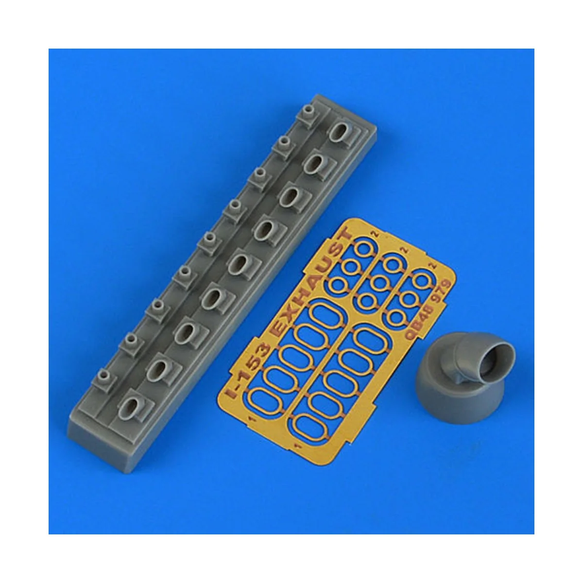 I-153 Chaika exhaust for ICM, 1/48 - Quickboost QB48 979 I-153 Chaika exhaust for ICM, 1/48 - Quickboost QB48 979