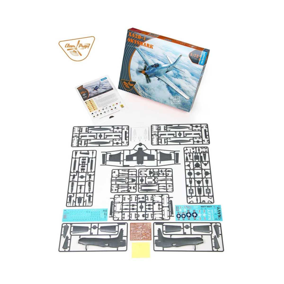 XA2D-1 Skyshark, 1/72 - Clear Prop Models CP72005