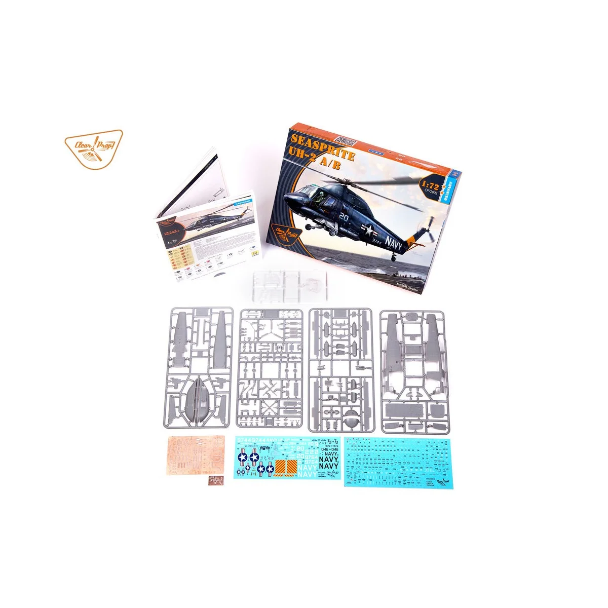 UH-2A/B Seasprite, 1/72 - Clear Prop Models CP72002