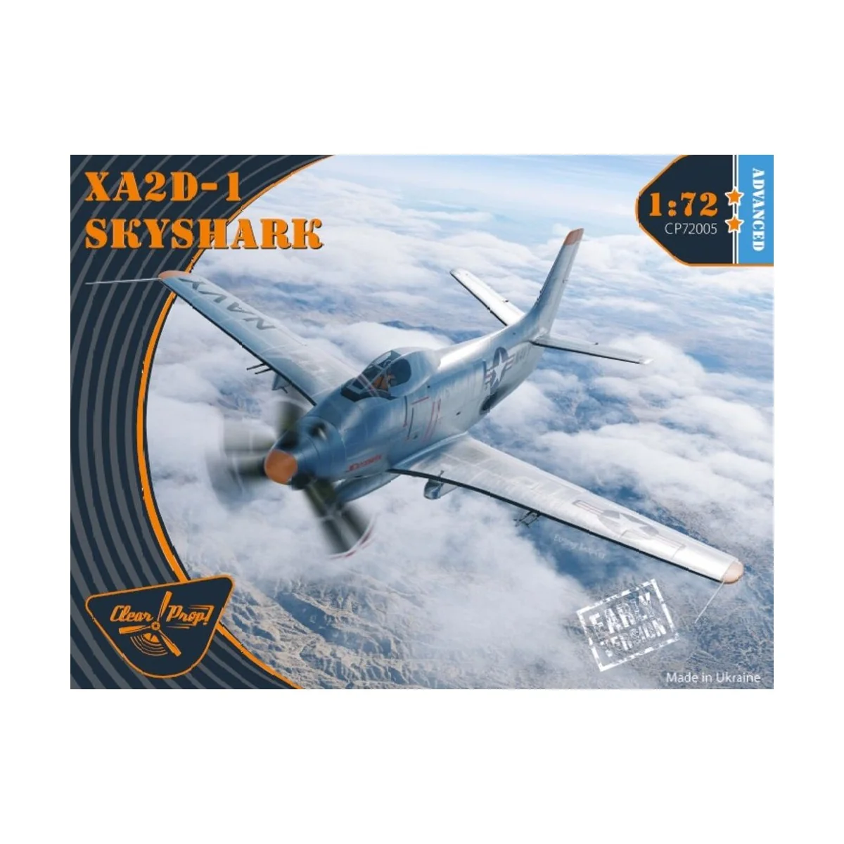 XA2D-1 Skyshark, 1/72 - Clear Prop Models CP72005