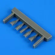 Harrier GR.1/GR.3/AV-8A air scoops for KINETIC, 1/48 - Quickboost Q... Harrier GR.1/GR.3/AV-8A air scoops for KINETIC, 1/48 - Quickboost Q...