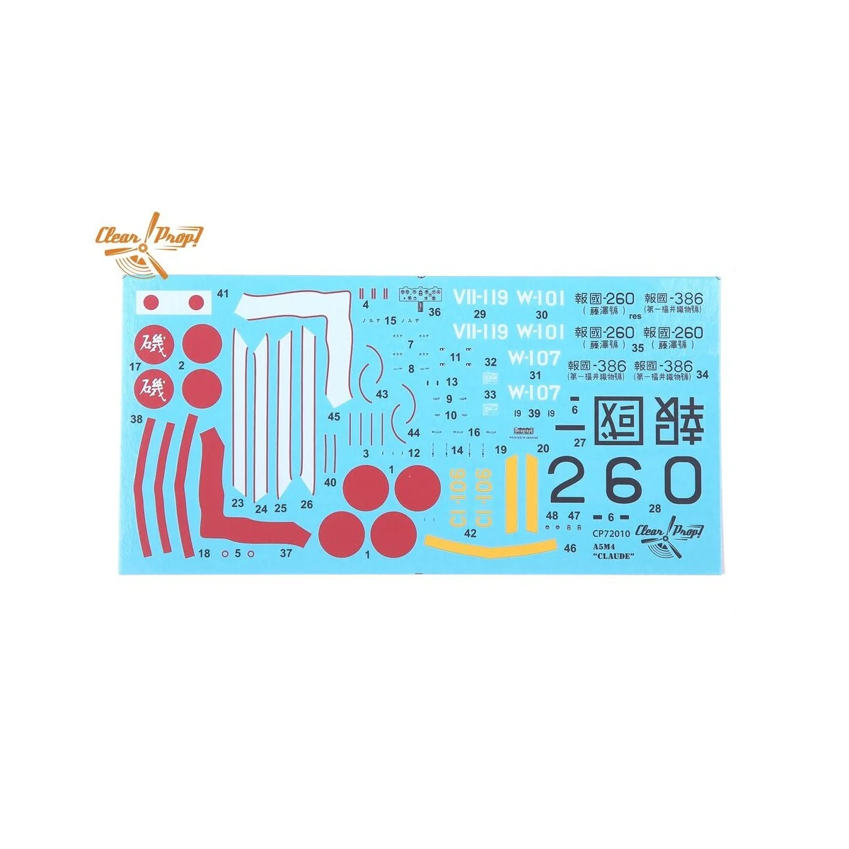 A5M4 Claude, 1/72 - Clear Prop Models CP72010 A5M4 Claude, 1/72 - Clear Prop Models CP72010