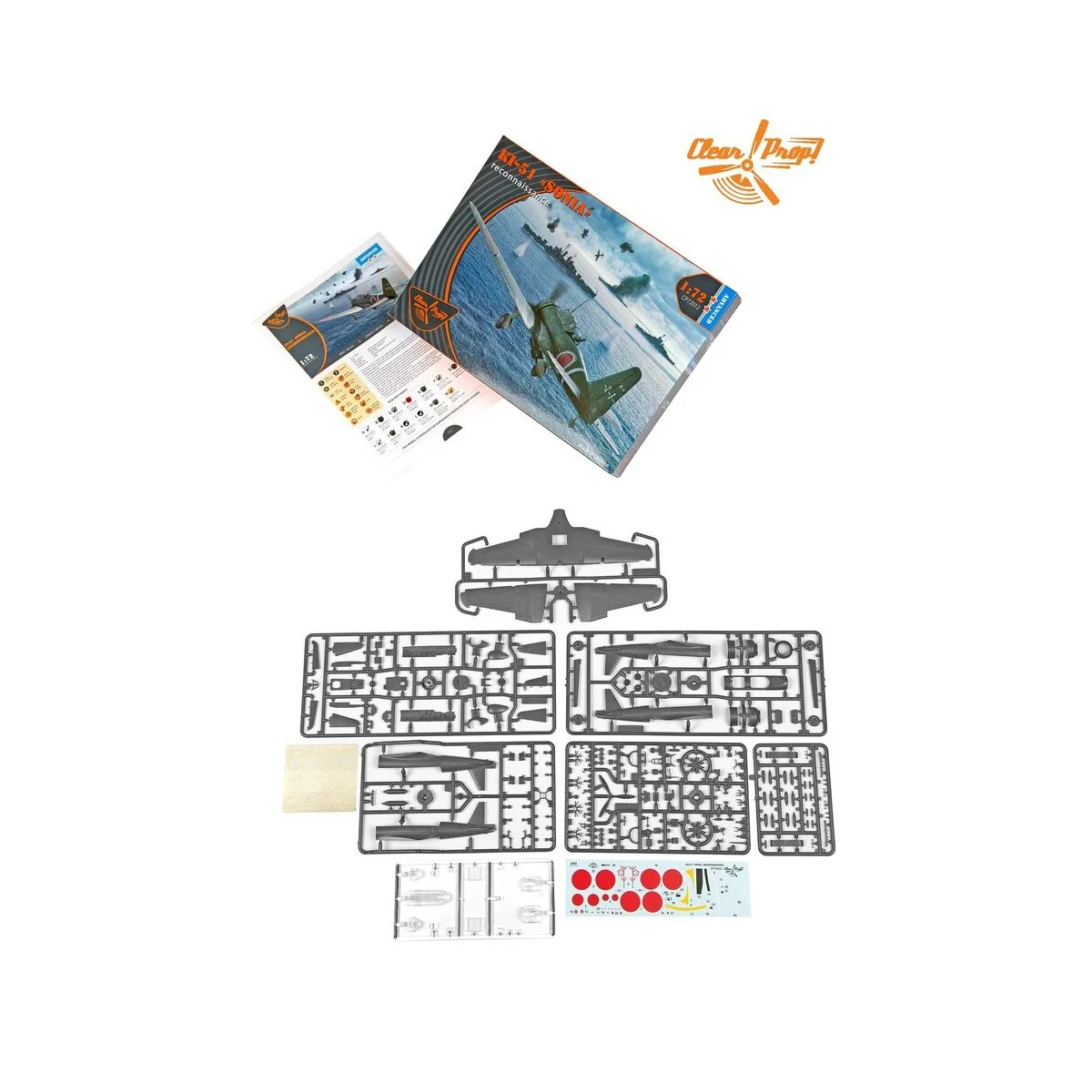 Ki-51 Sonia Reconnaissance, 1/72 - Clear Prop Models CP72012