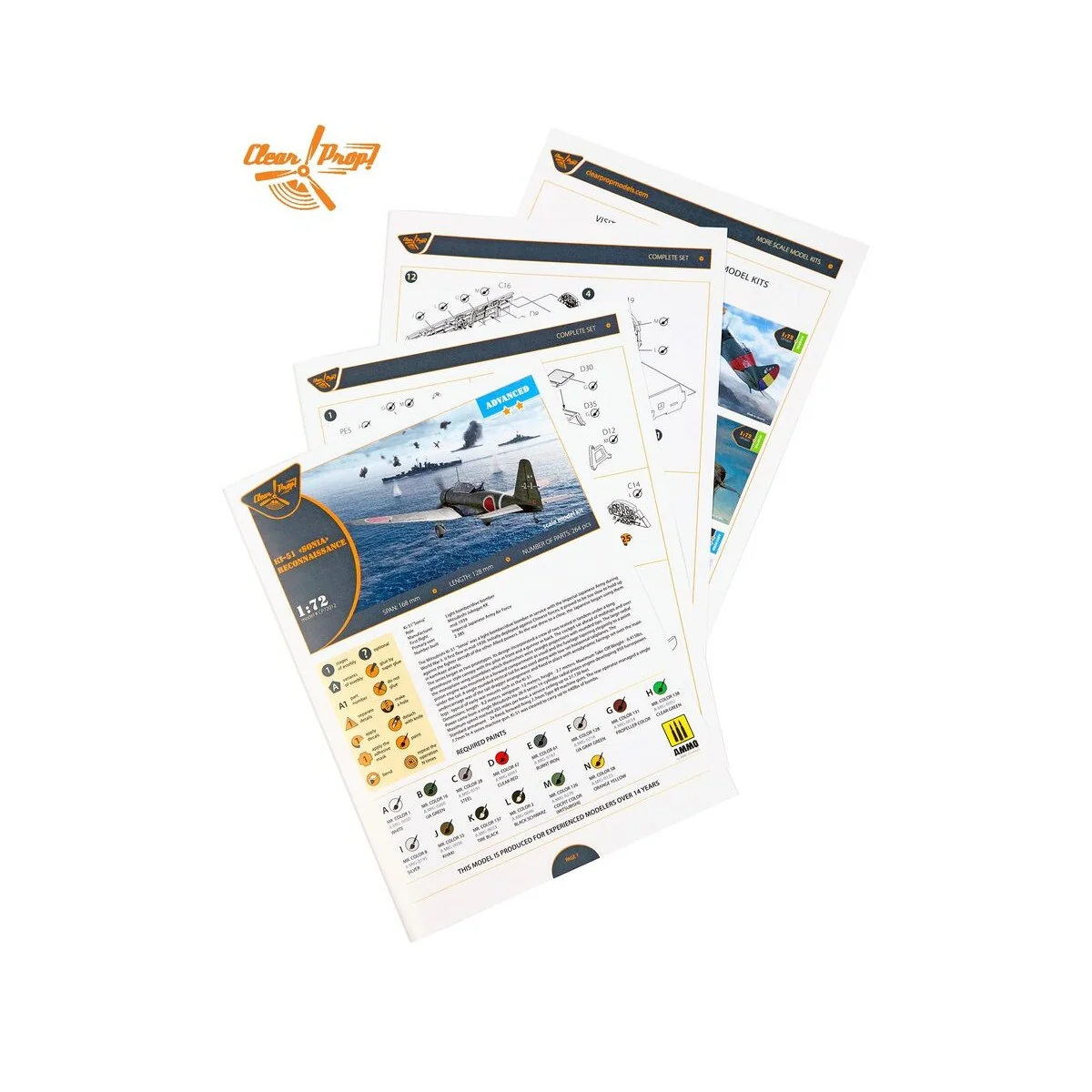 Ki-51 Sonia Reconnaissance, 1/72 - Clear Prop Models CP72012