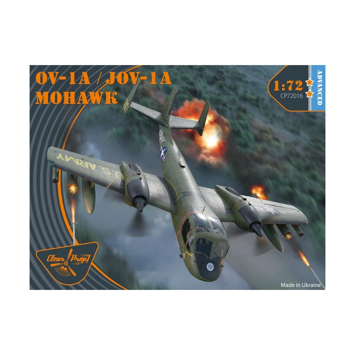 OV-1 A/JOV-1A Mohawk, 1/72 - Clear Prop Models CP72016