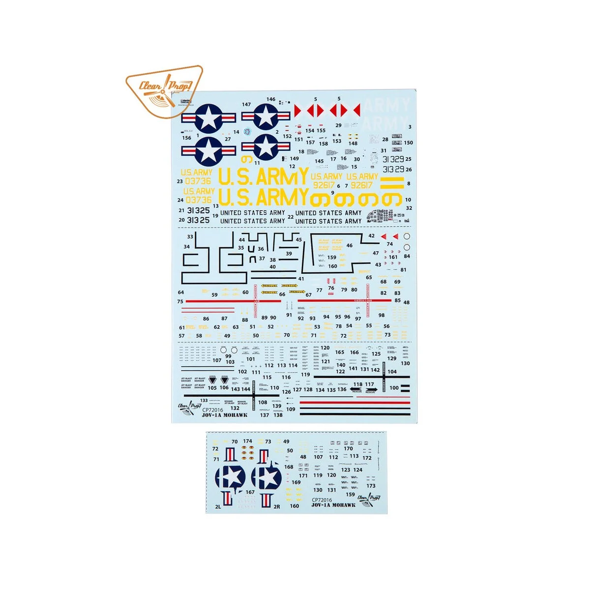 OV-1 A/JOV-1A Mohawk, 1/72 - Clear Prop Models CP72016