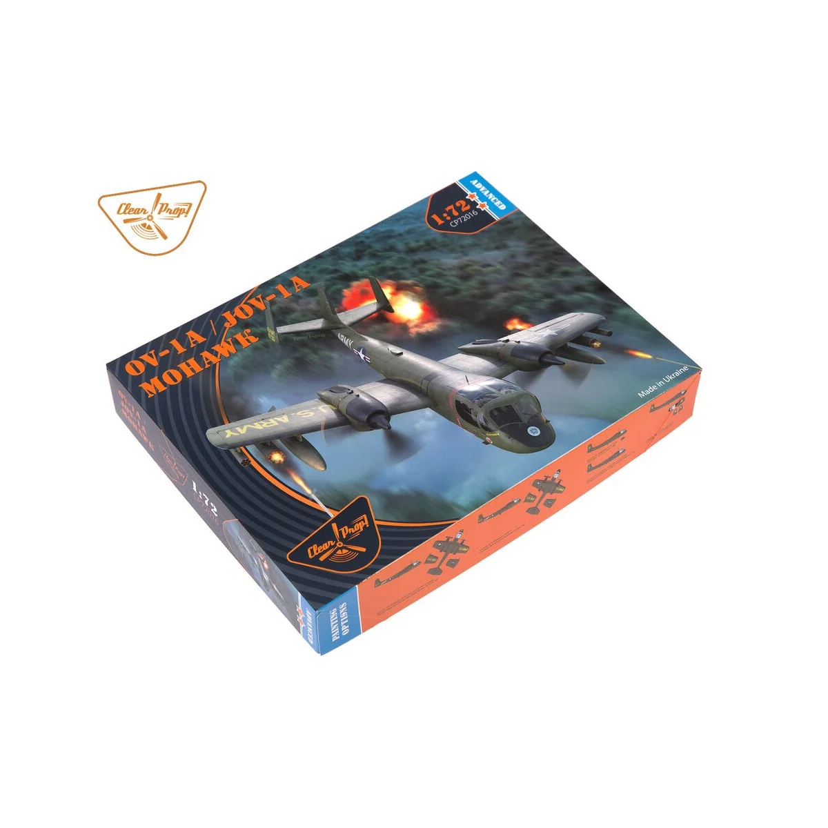 OV-1 A/JOV-1A Mohawk, 1/72 - Clear Prop Models CP72016